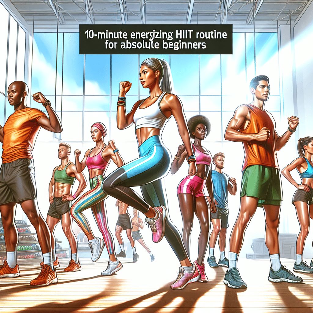 10-minute energizing HIIT routine for absolute beginners