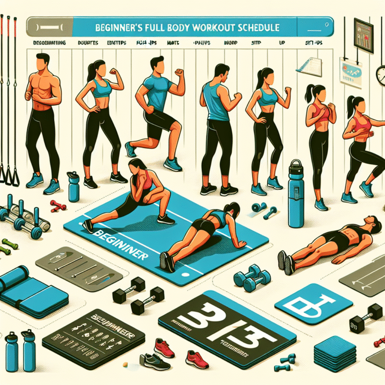 how to create a full-body workout schedule for beginners