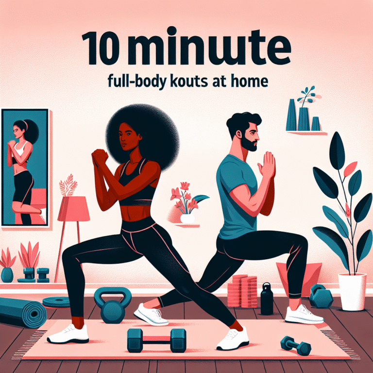 10-minute full-body workout for beginners at home