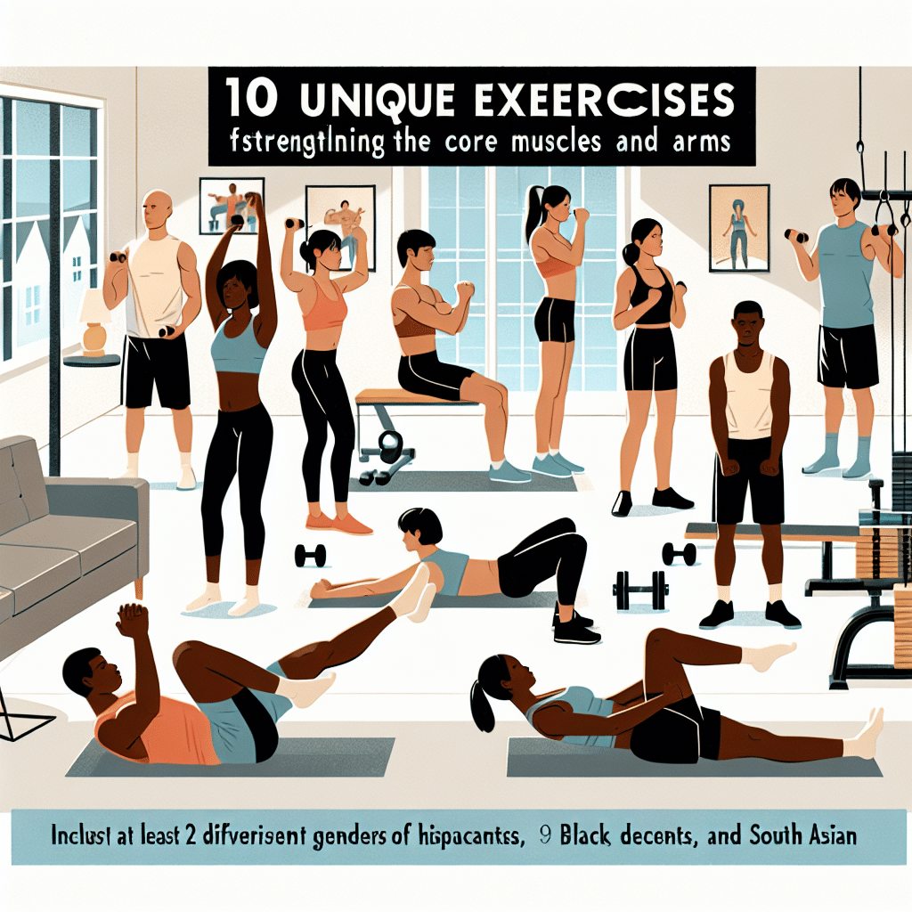 10 simple strength exercises for core and arms at home