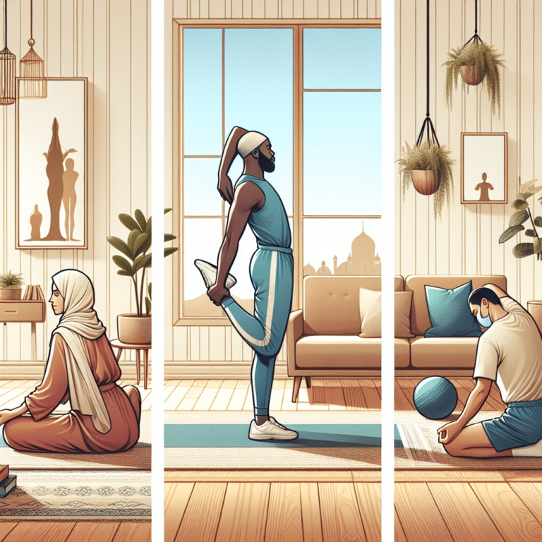 stretches to reduce muscle soreness at home