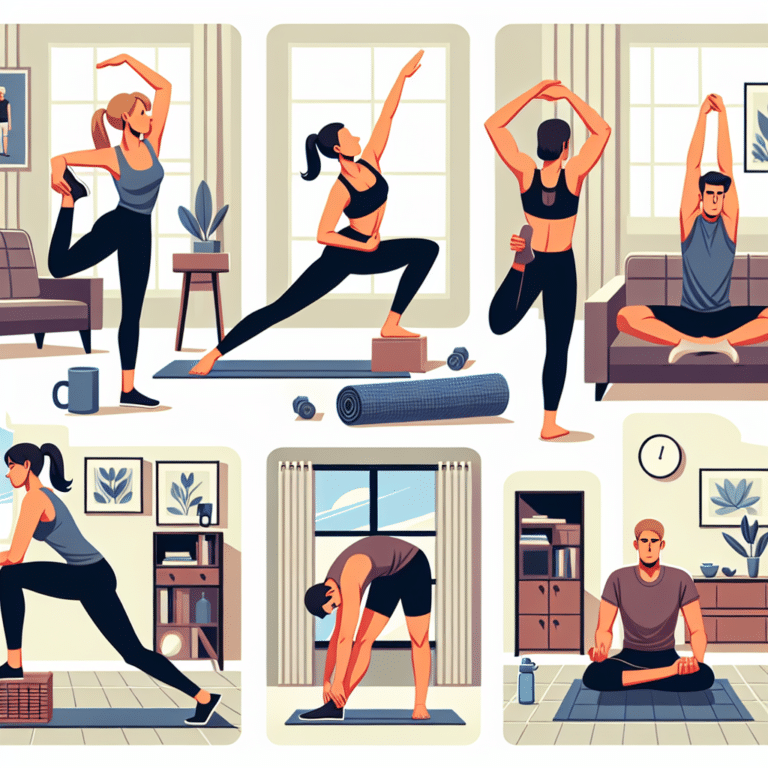 stretches to reduce muscle soreness at home